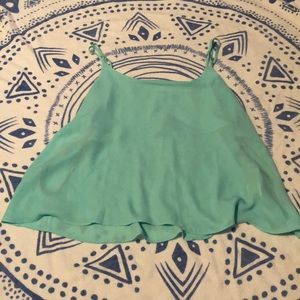 Aqua Flowy crop top D21